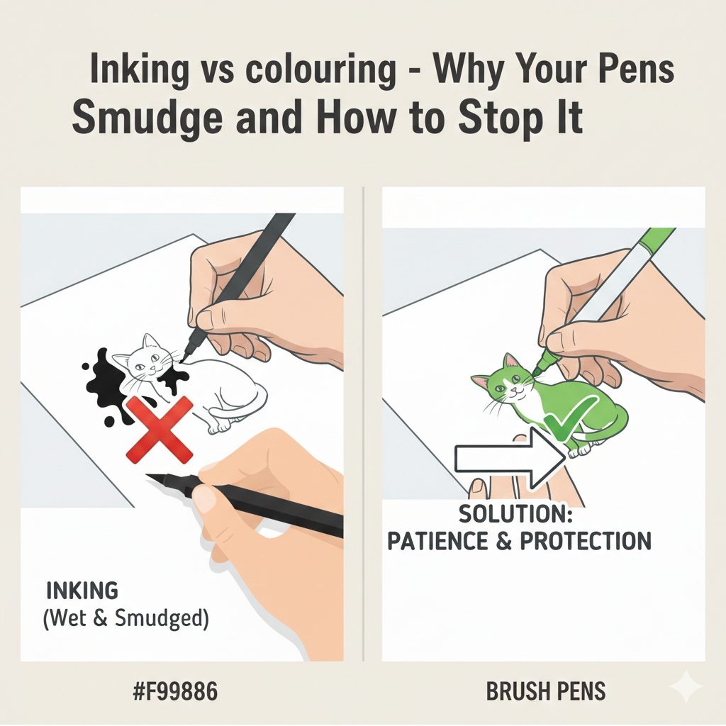 The Pro's Choice: Inking vs. Colouring