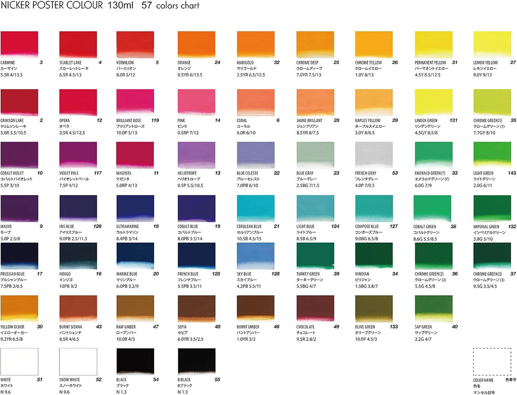 Nicker Poster Colour — Japanese Animation Ink