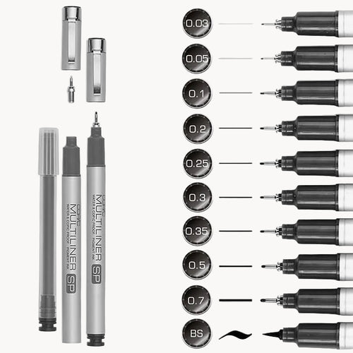 Copic Multiliner SP 0.35mm Refillable Technical Pen - Black Ink