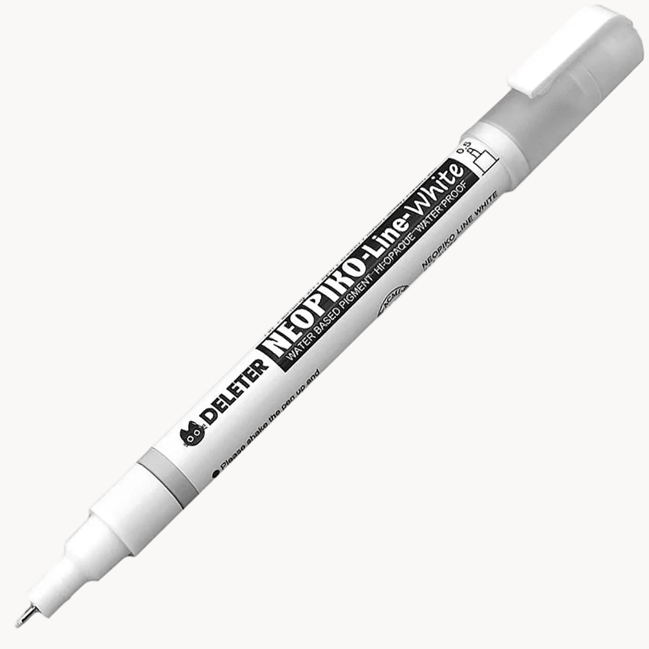 DELETER NEOPIKO-Line White 0.5mm Opaque Manga Highlighting Pen