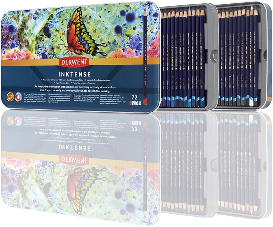 Derwent Inktense 100 | Permanent Water-Soluble Ink Pencils