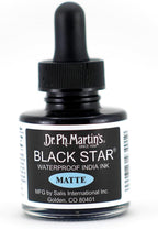 Dr. Ph. Martin's Black Star Hi-Carb Ink - Waterproof Matte