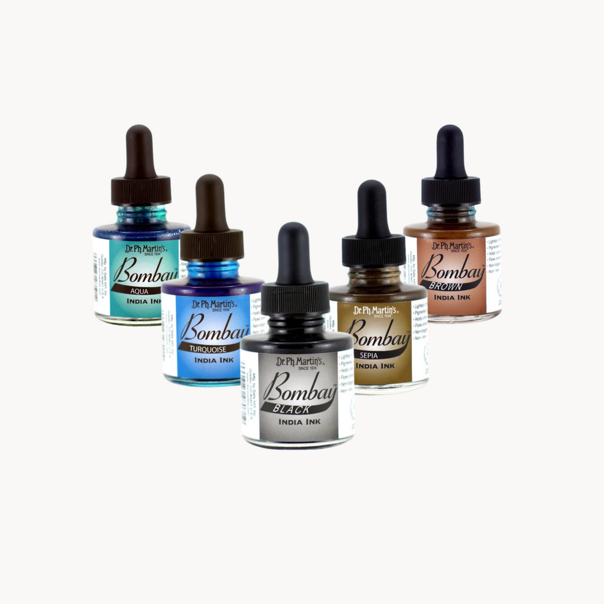 Dr. Ph. Martin’s Bombay India Ink — Waterproof Coloured Drawing Ink