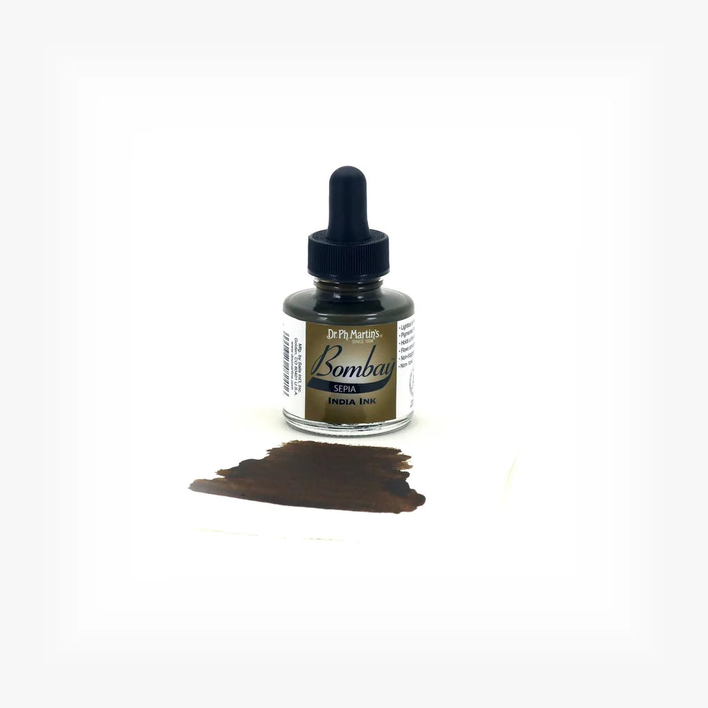 Dr. Ph. Martin’s Bombay India Ink — Waterproof Coloured Drawing Ink
