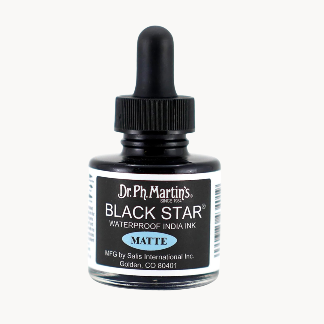Dr. Ph. Martin's Black Star Ink - Waterproof Matte