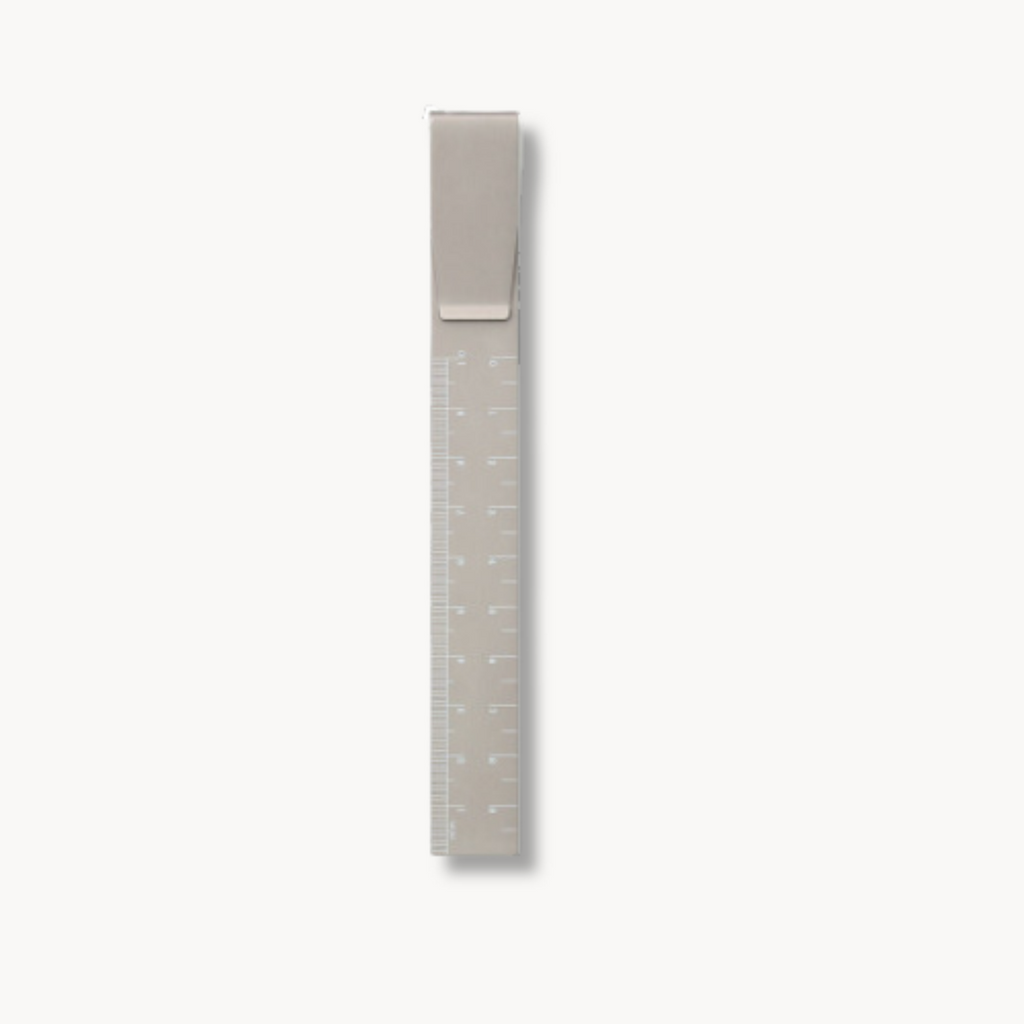 Hightide Clip Ruler — 10cm Aluminium Notebook Ruler