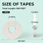 JusArt Artist Tape for Watercolor Paper - 1/2" x 200ft White