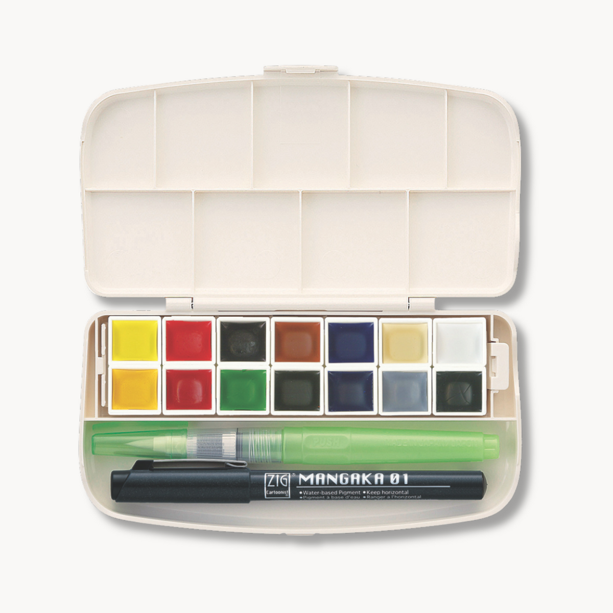 Kuretake Gansai Tambi Portable 14 Colour Set