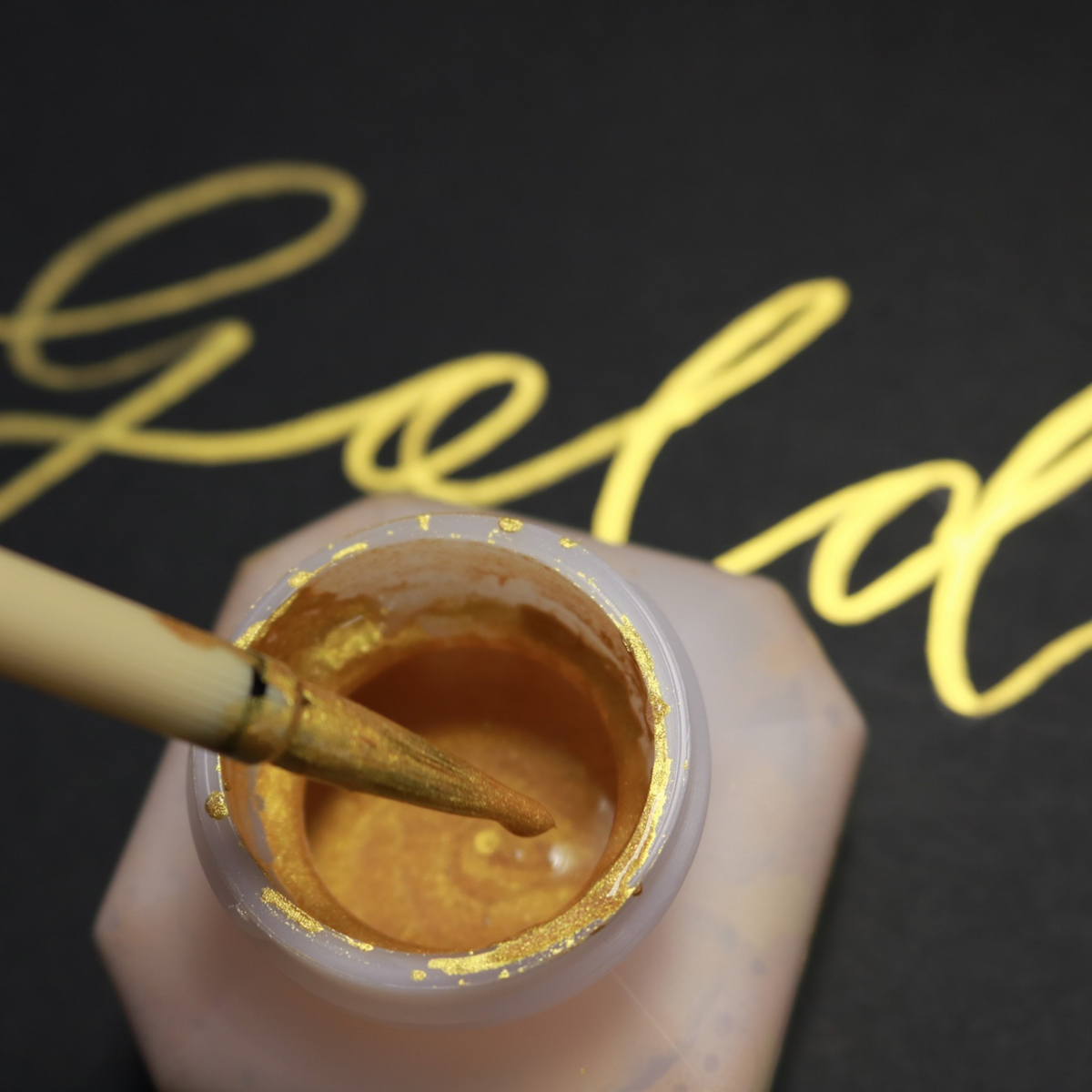 Kuretake Mica Ink 60ml — Gold & Silver