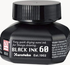 Kuretake Zig Cartoonist Black Ink 60 - Smudge-Proof Manga Ink