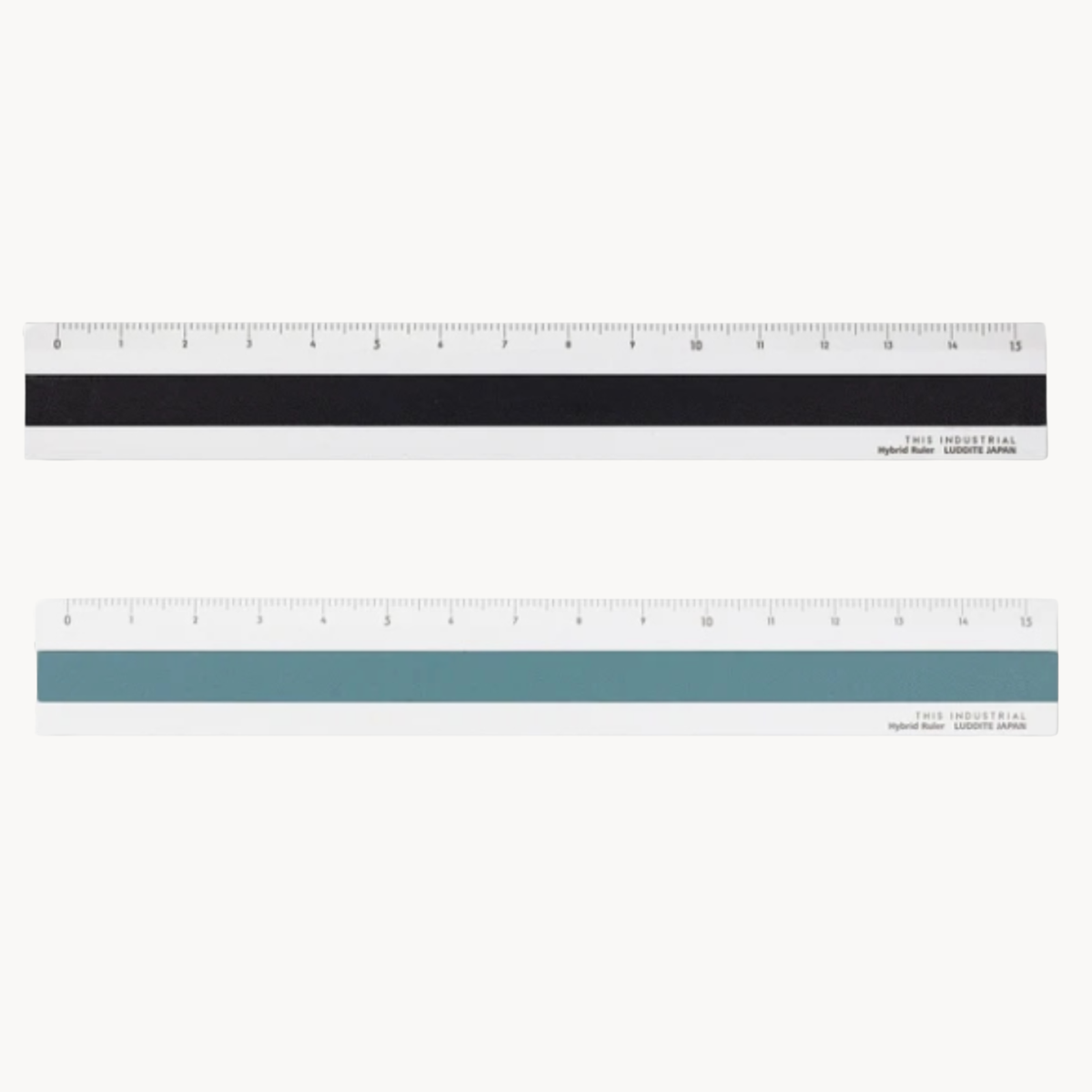 Luddite THIS INDUSTRIAL Hybrid Ruler — Aluminium × Buttero Leather