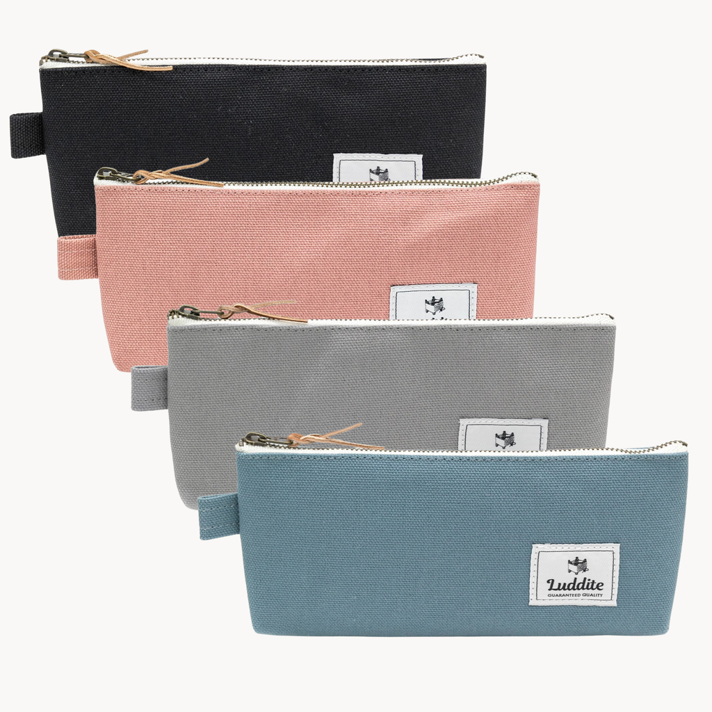 Luddite Gusset Pen Case — Kurashiki Canvas