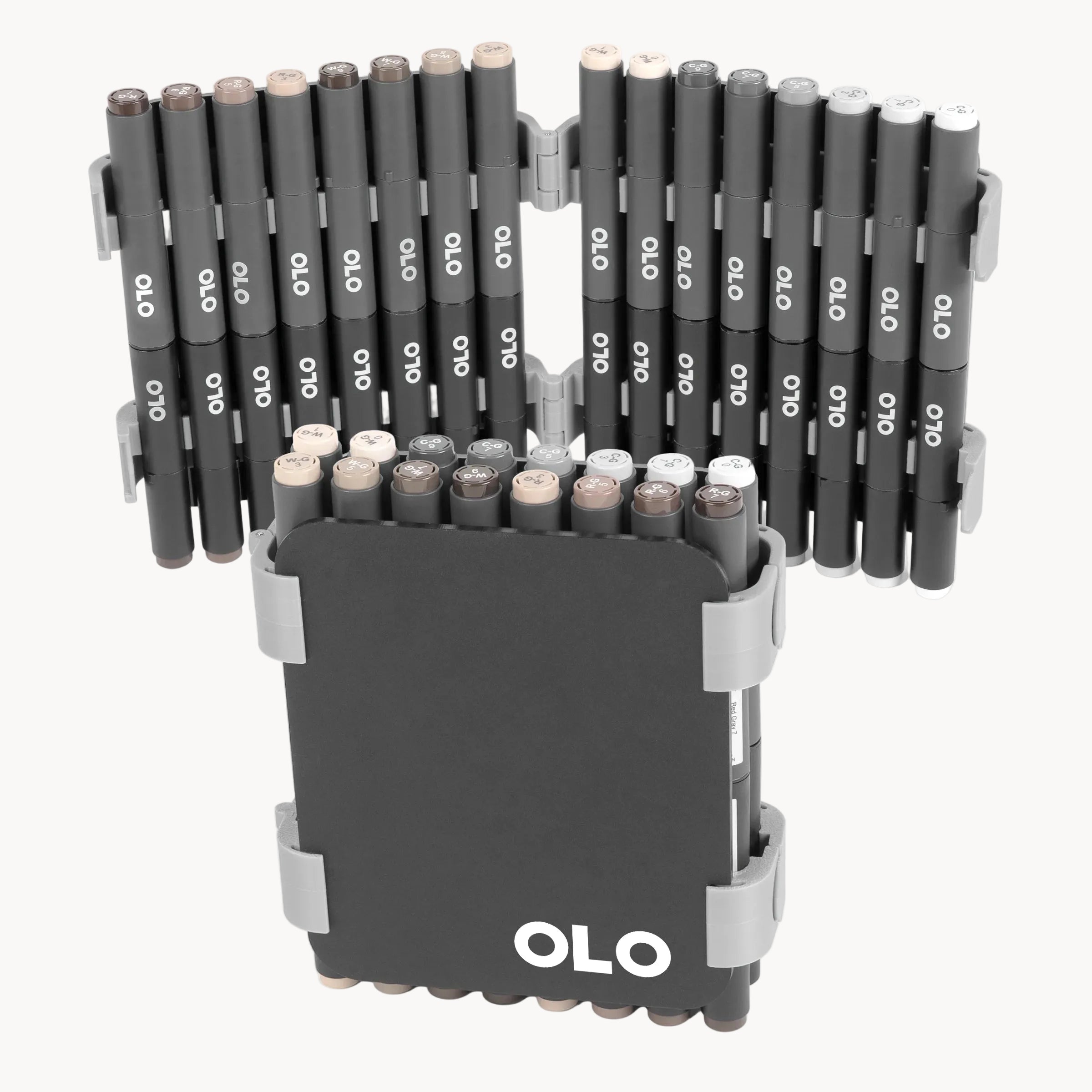 OLO Carry Case – Grays Set – Small (16 brush/chisel)