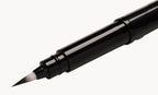 Close-up of Pentel synthetic brush bristles showing sharp point for fine lines