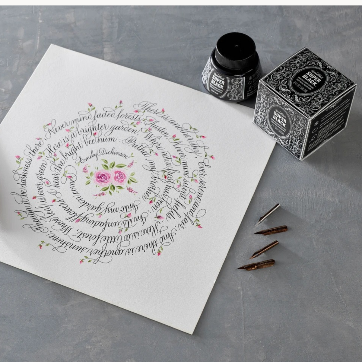 Speedball India Ink — Super Black & Black Velvet