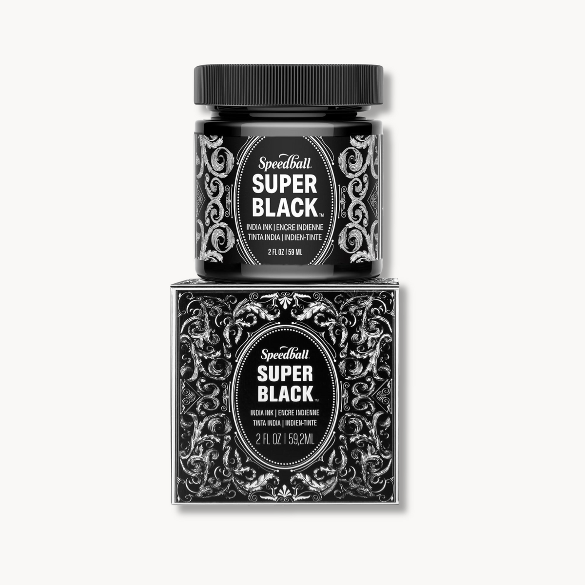 Speedball India Ink — Super Black & Black Velvet
