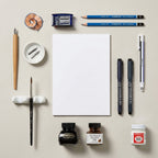 The Pen & Ink Kit — Nib, Brush & Bottle