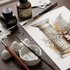 The Pen & Ink Kit — Nib, Brush & Bottle