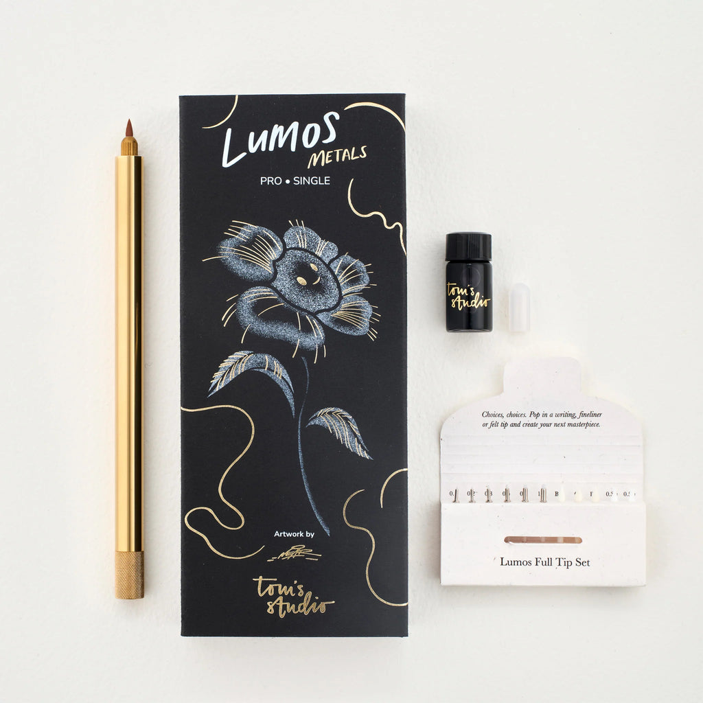 Tom’s Studio Lumos Pro Refillable Multi-Tip Artist Pen - Sustainable Design