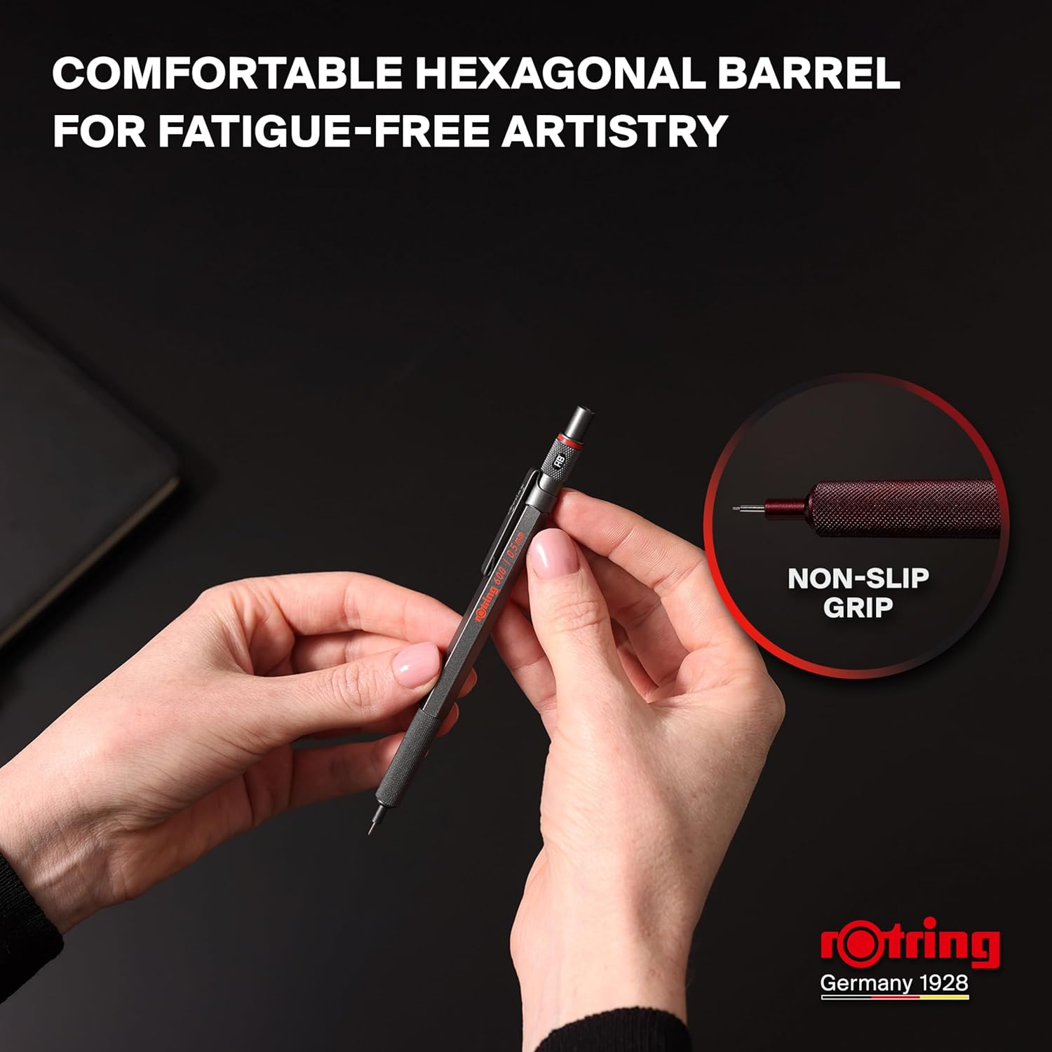 rOtring 600 Mechanical Pencil - Iconic All-Metal Drafting Tool