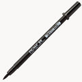 Sakura Pigma Professional Brush Pen Medium MB black barrel with cap posted